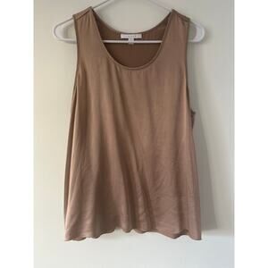 Lunya Washable Silk Sleep Tank Pink Size Small